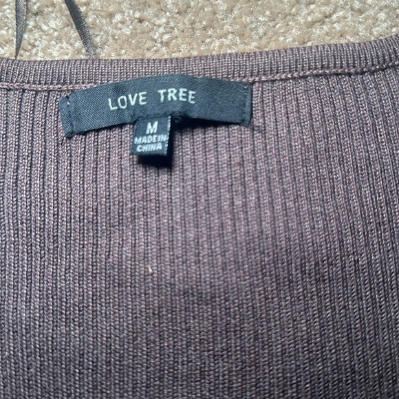 Brown Ribbed Sweater Bodysuit - Picture 6 of 7